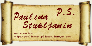 Paulina Stupljanin vizit kartica